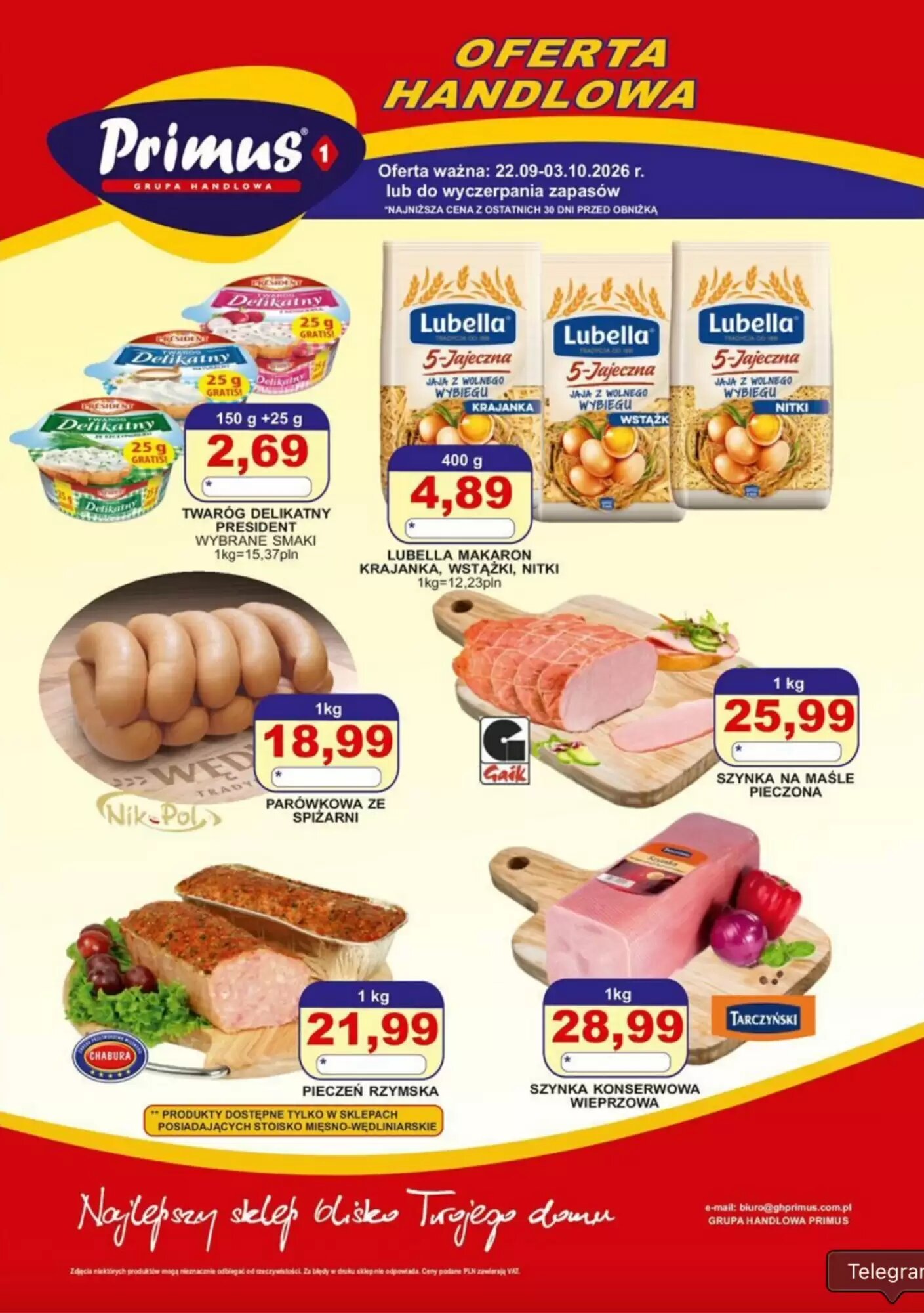 Gazetka promocyjna Primus ważna od 22.09.2026 - Strona 1.