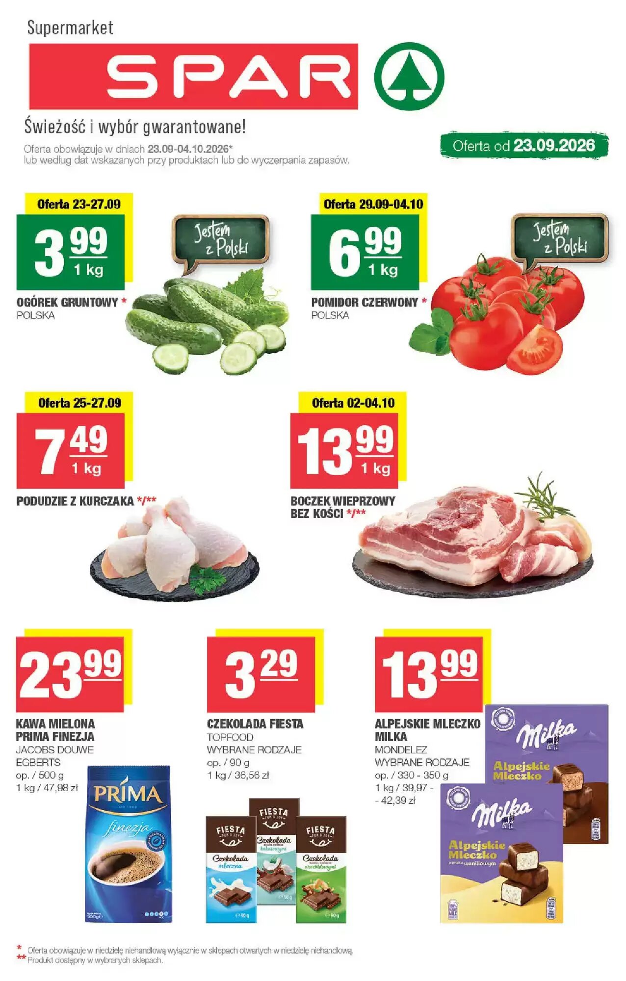 Gazetka promocyjna Spar ważna od 23.09.2026 - Strona 1.