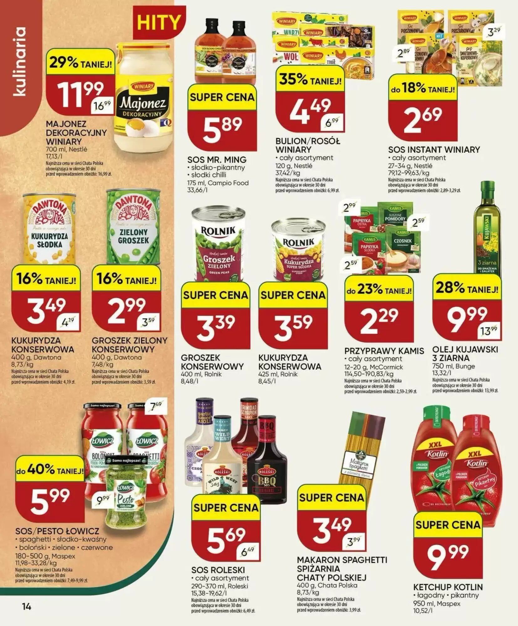 Gazetka promocyjna Chata Polska  ważna od 23.09.2026 - Strona 14.
