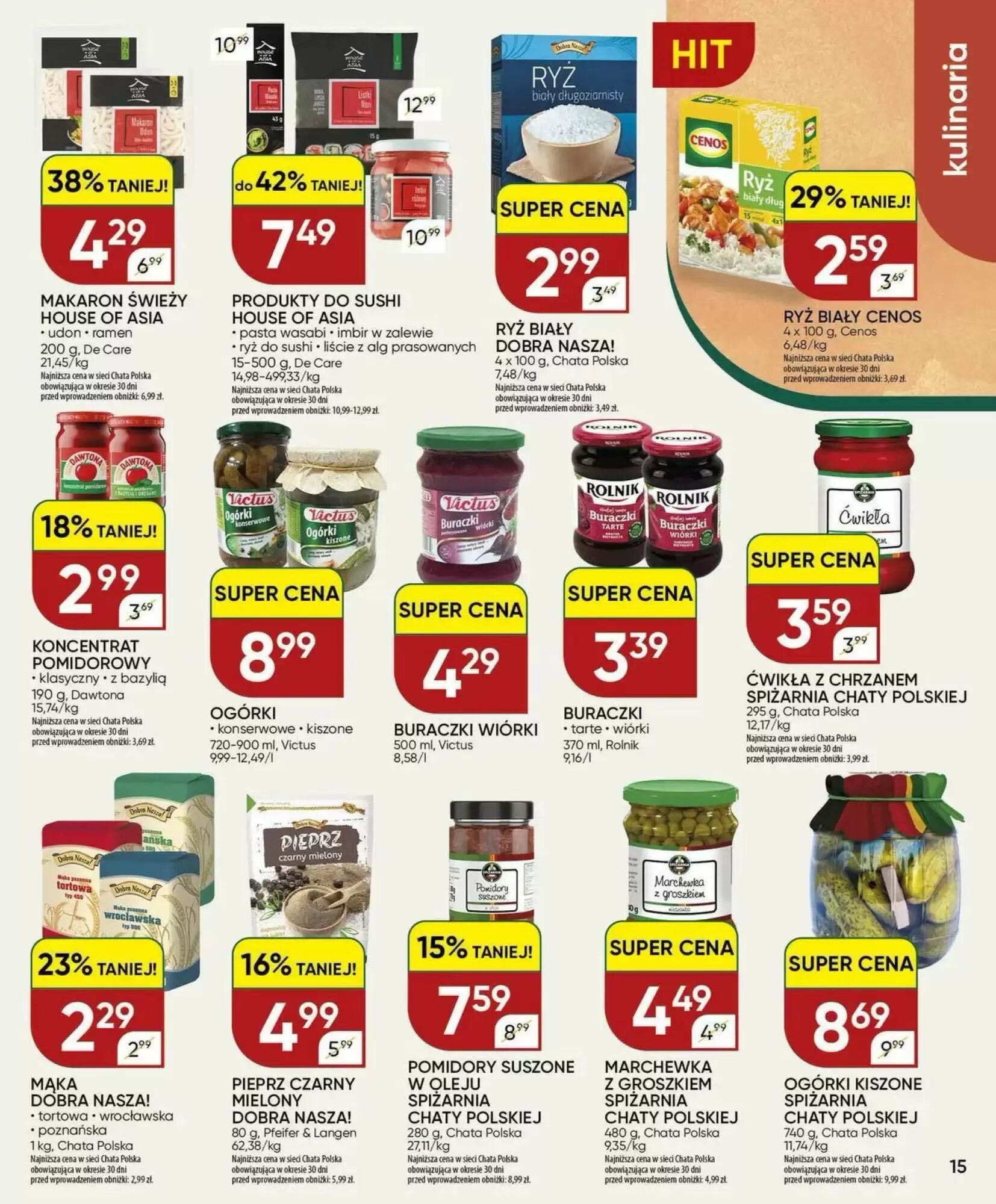 Gazetka promocyjna Chata Polska  ważna od 23.09.2026 - Strona 15.