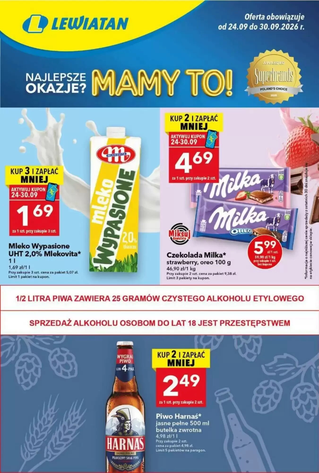 Gazetka promocyjna Lewiatan  ważna od 24.09.2026 - Strona 1.