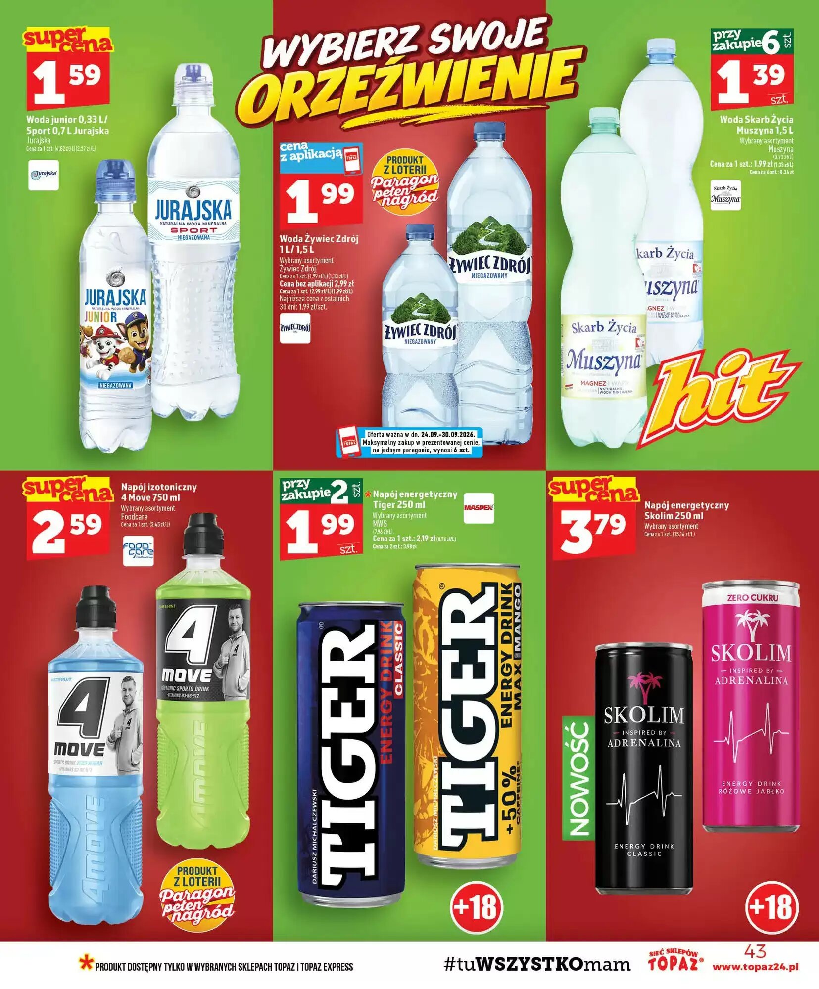 Gazetka promocyjna Topaz  ważna od 24.09.2026 - Strona 43.