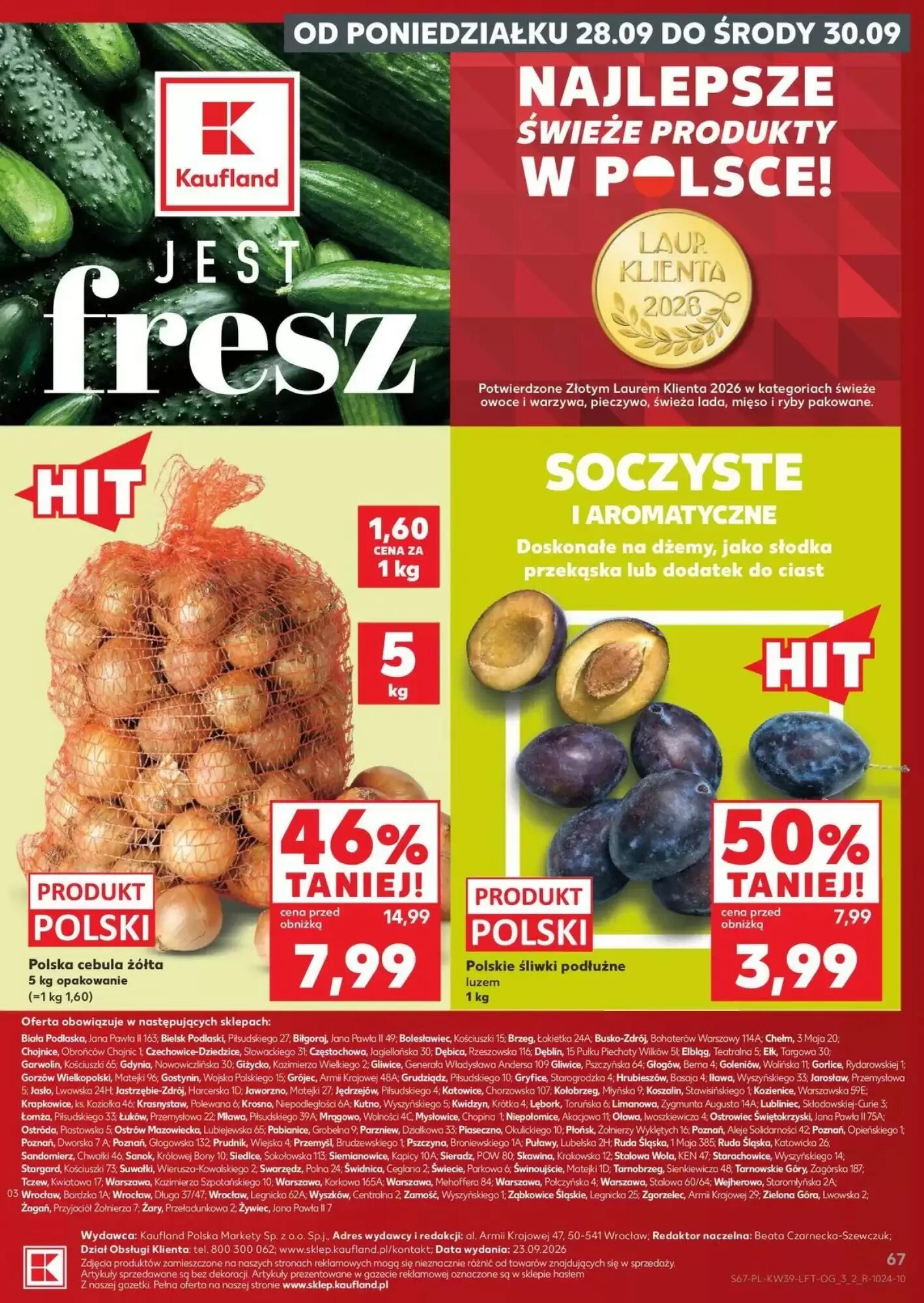 Gazetka promocyjna Kaufland  ważna od 24.09.2026 - Strona 67.