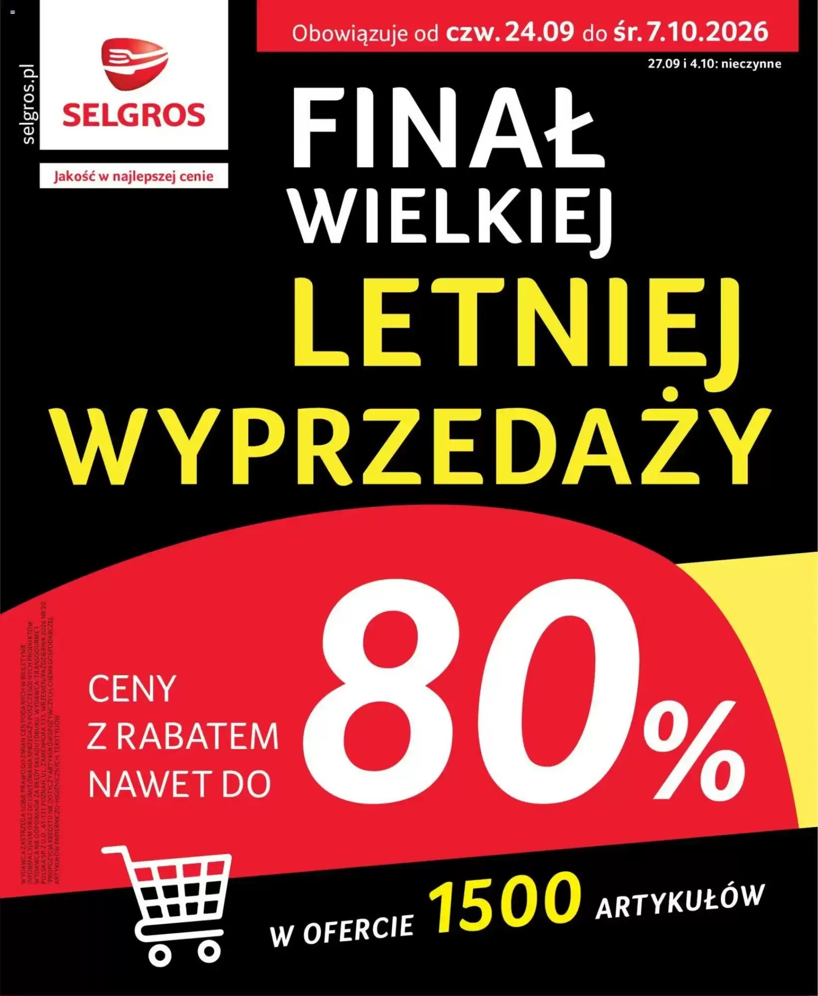Gazetka promocyjna Selgros  ważna od 24.09.2026 - Strona 1.