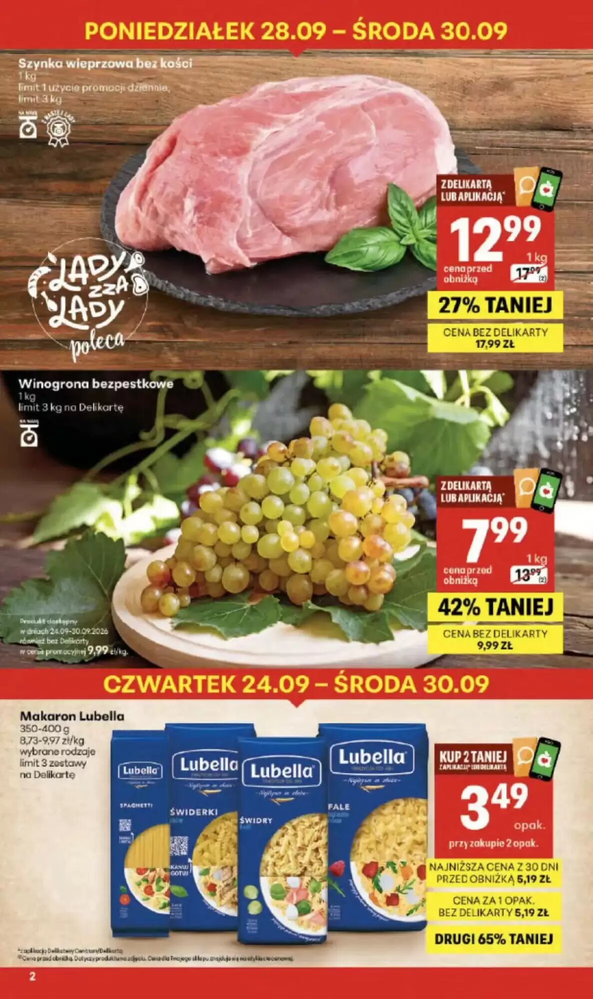 Gazetka promocyjna Delikatesy Centrum  ważna od 24.09.2026 - Strona 2.