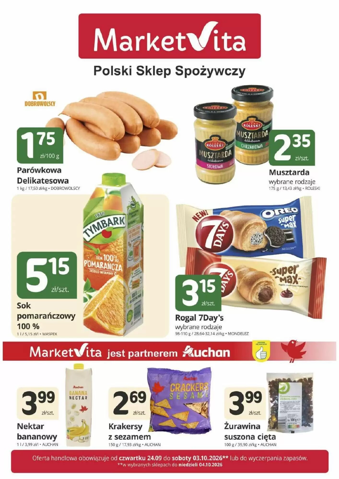 Gazetka promocyjna Marketvita ważna od 24.09.2026 - Strona 1.