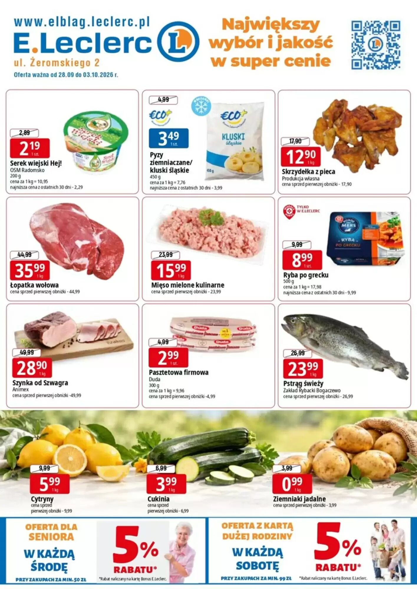 Gazetka promocyjna E.Leclerc  ważna od 28.09.2026 - Strona 1.