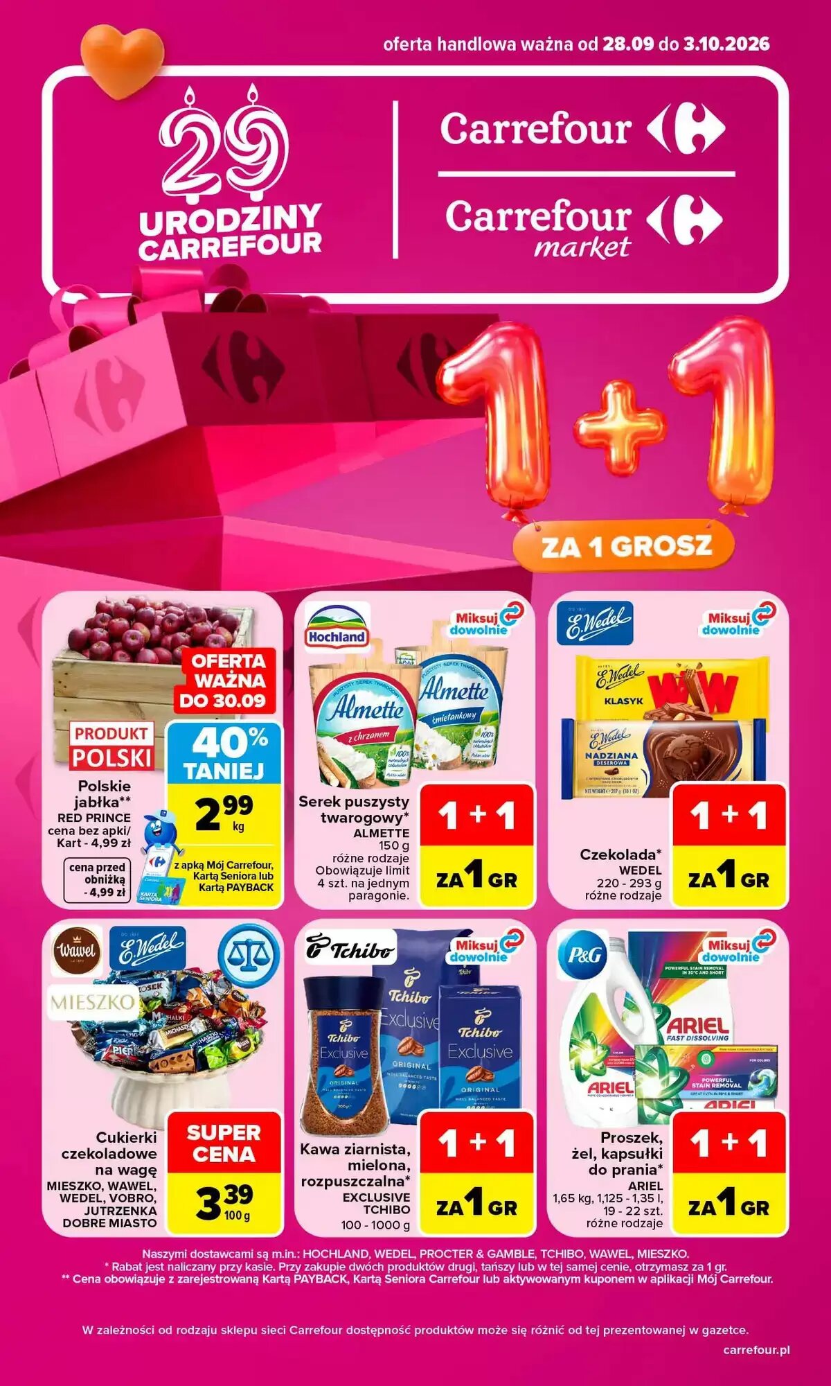 Gazetka promocyjna Carrefour Market  ważna od 28.09.2026 - Strona 1.