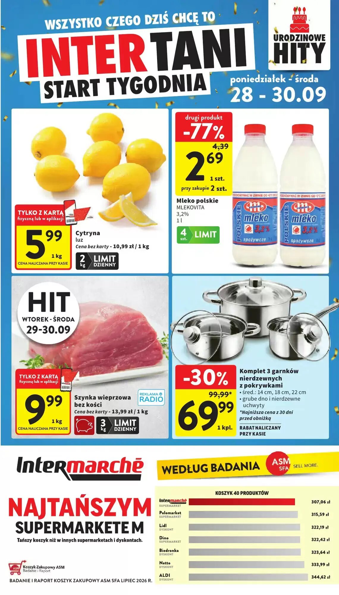Gazetka promocyjna Intermarche ważna od 28.09.2026 - Strona 1.