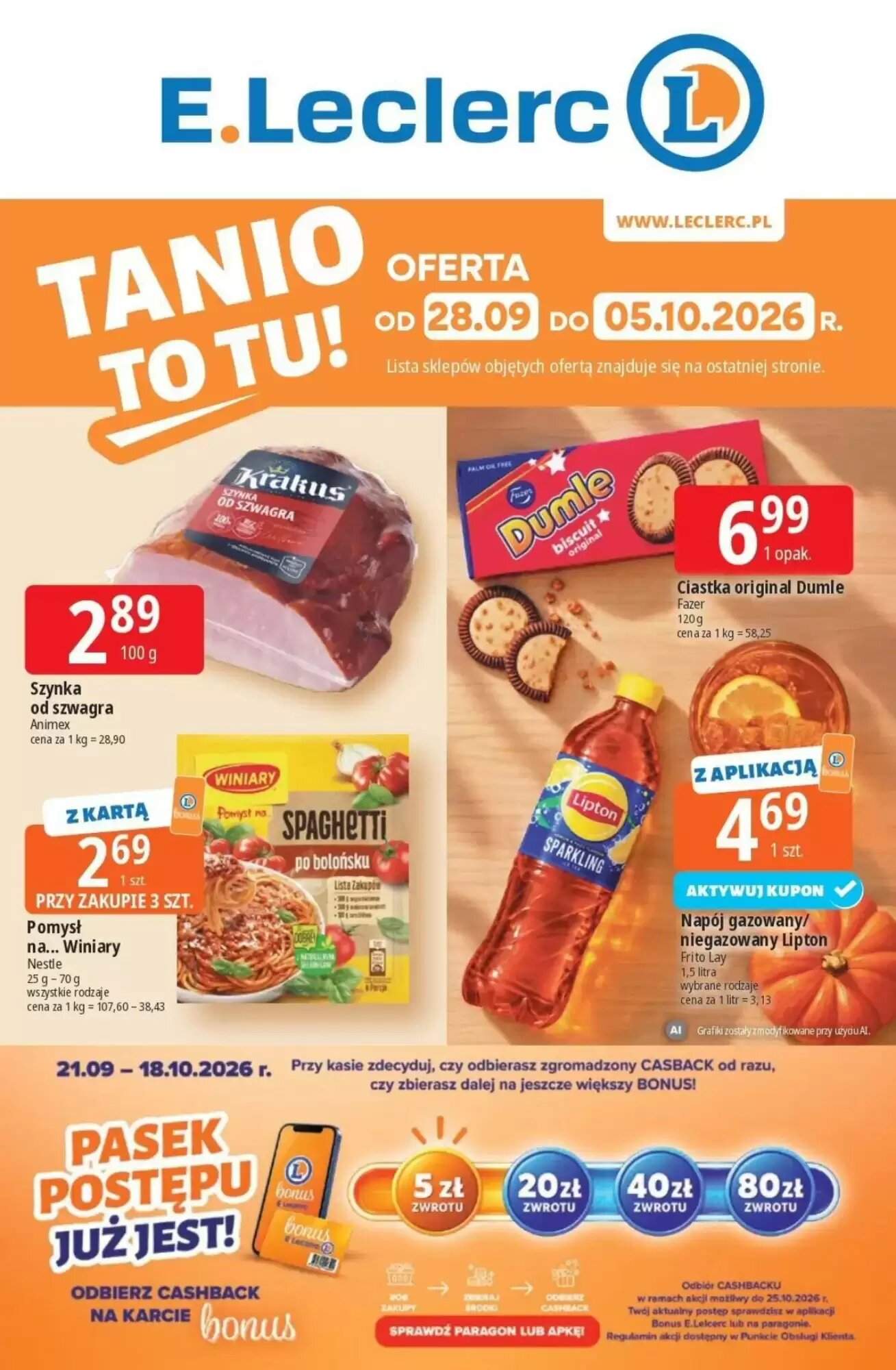 Gazetka promocyjna E.Leclerc ważna od 28.09.2026 - Strona 1.