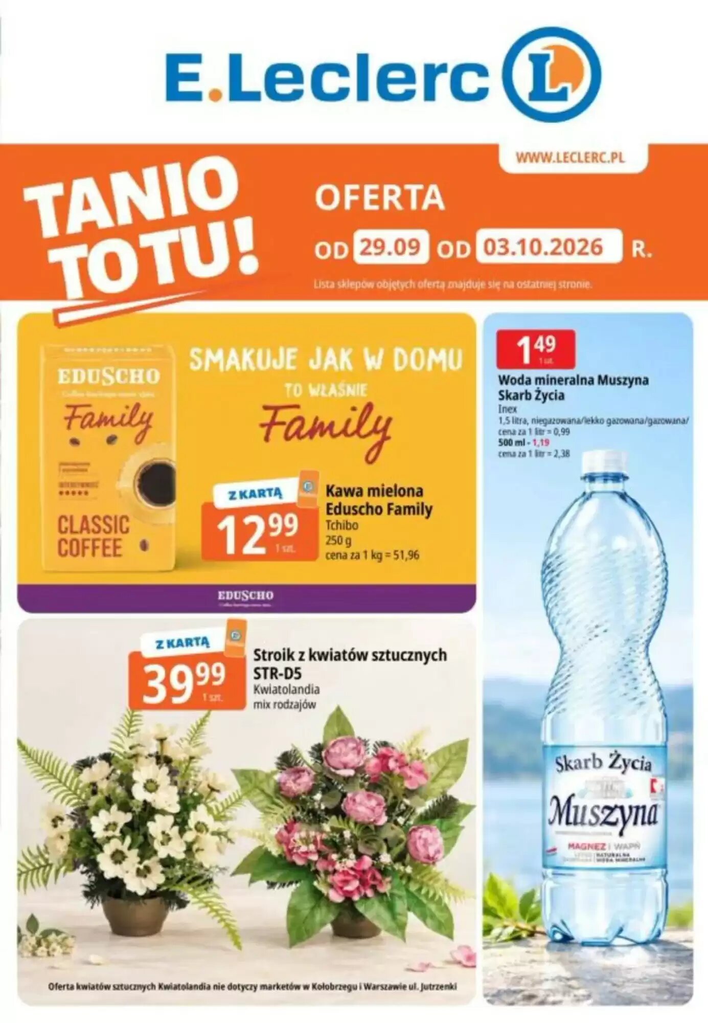 Gazetka promocyjna E.Leclerc ważna od 29.09.2026 - Strona 1.