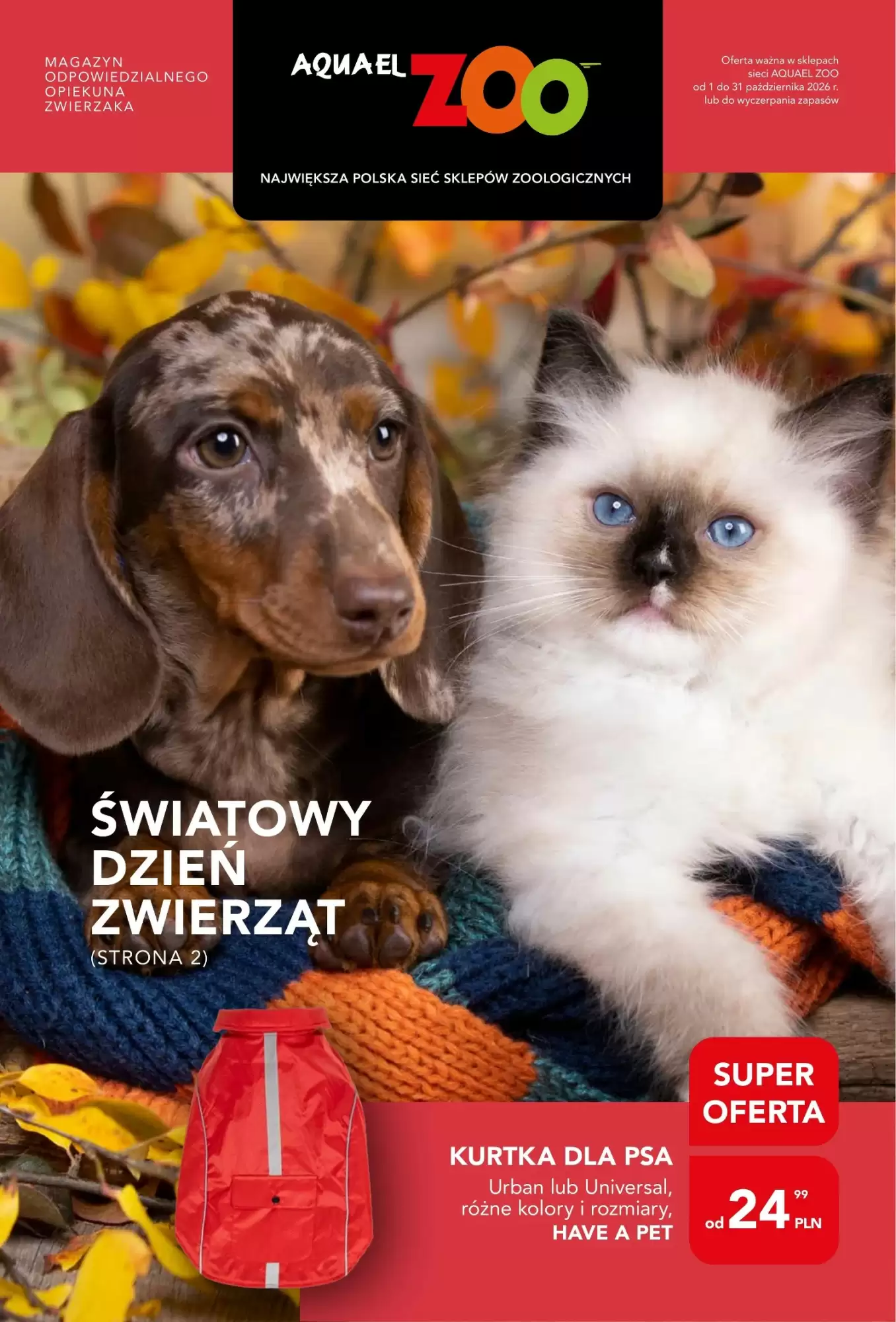 Gazetka promocyjna AquaelZOO  ważna od 01.10.2026 - Strona 1.