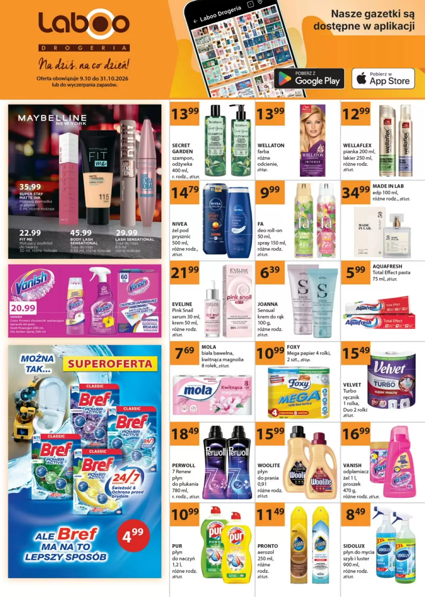 Gazetka promocyjna Drogerie Laboo  ważna od 09.10.2026 - Strona 1.