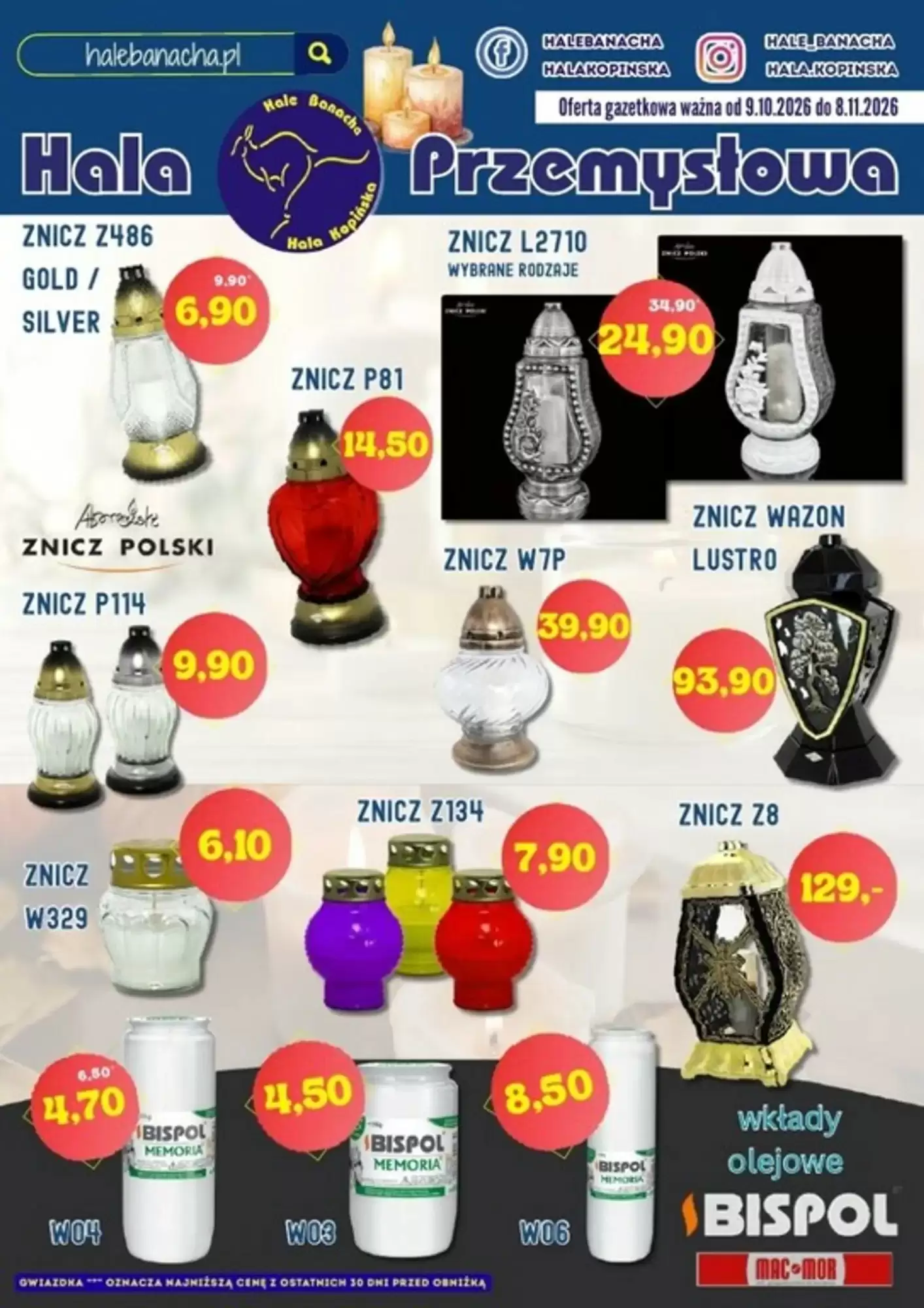 Gazetka promocyjna Hale Banacha  ważna od 09.10.2026 - Strona 1.