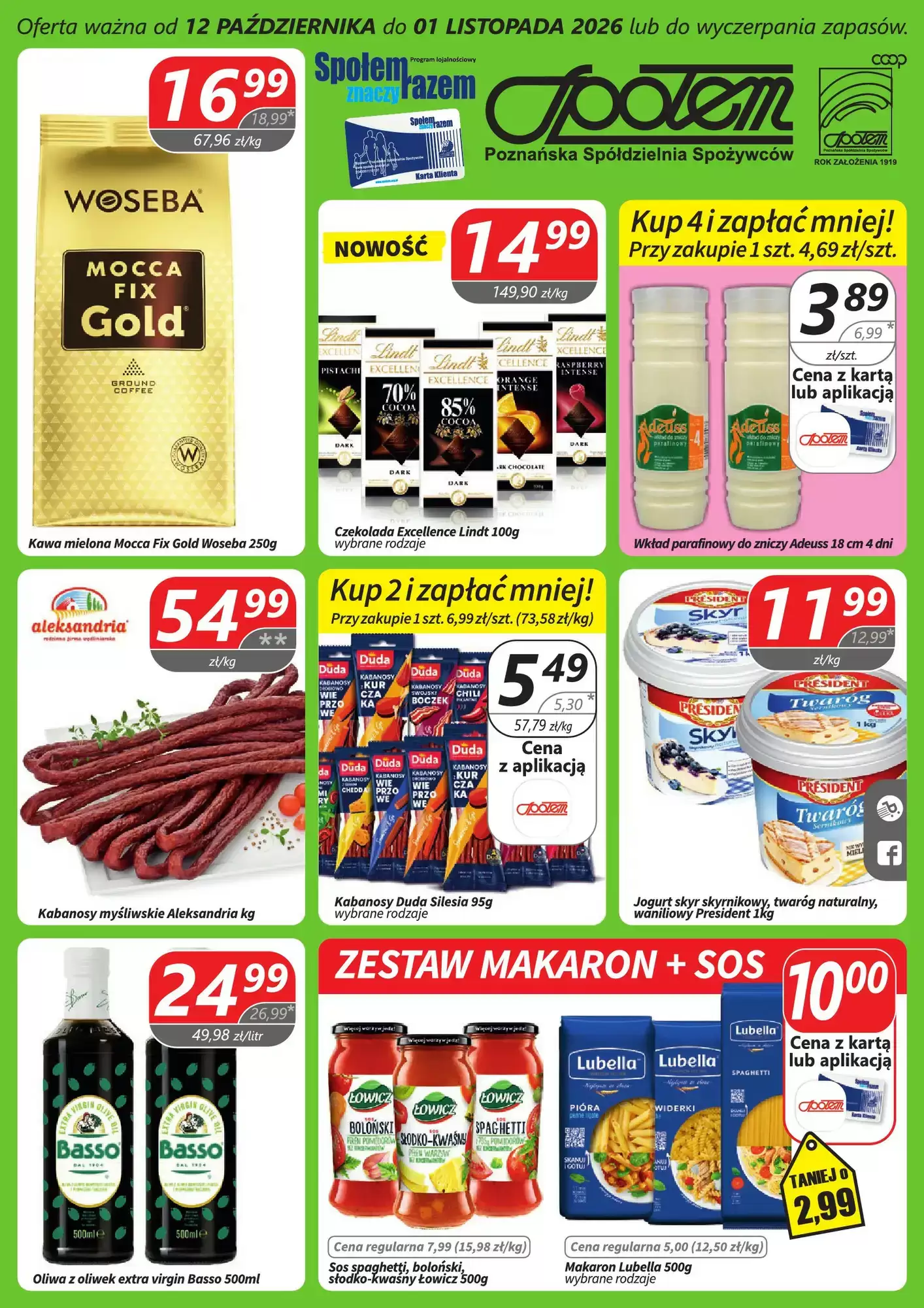 Gazetka promocyjna Społem ważna od 12.10.2026 - Strona 1.