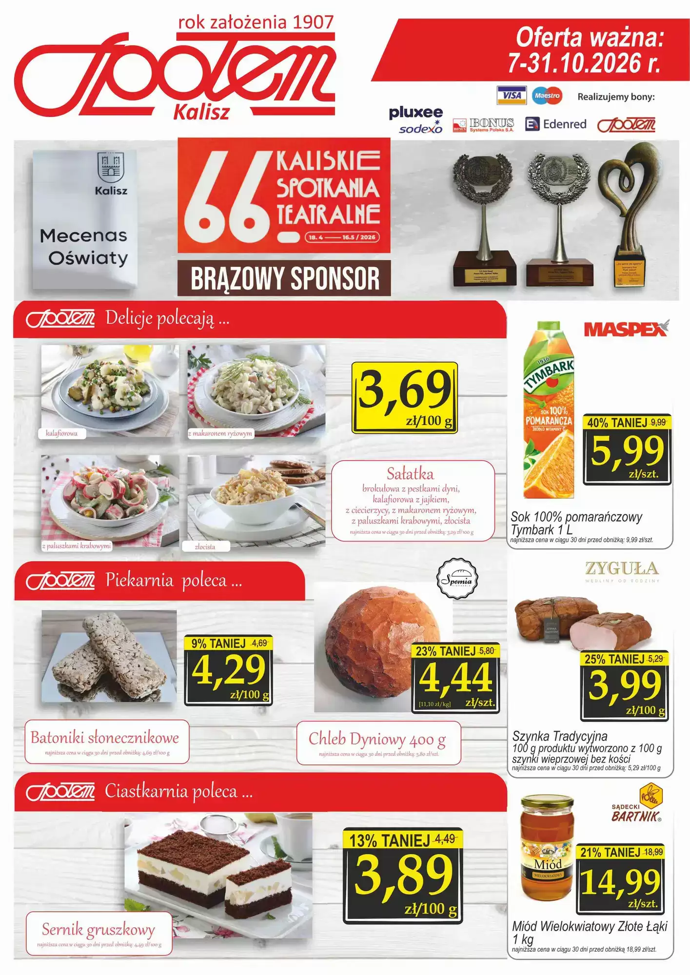 Gazetka promocyjna Społem ważna od 12.10.2026 - Strona 1.
