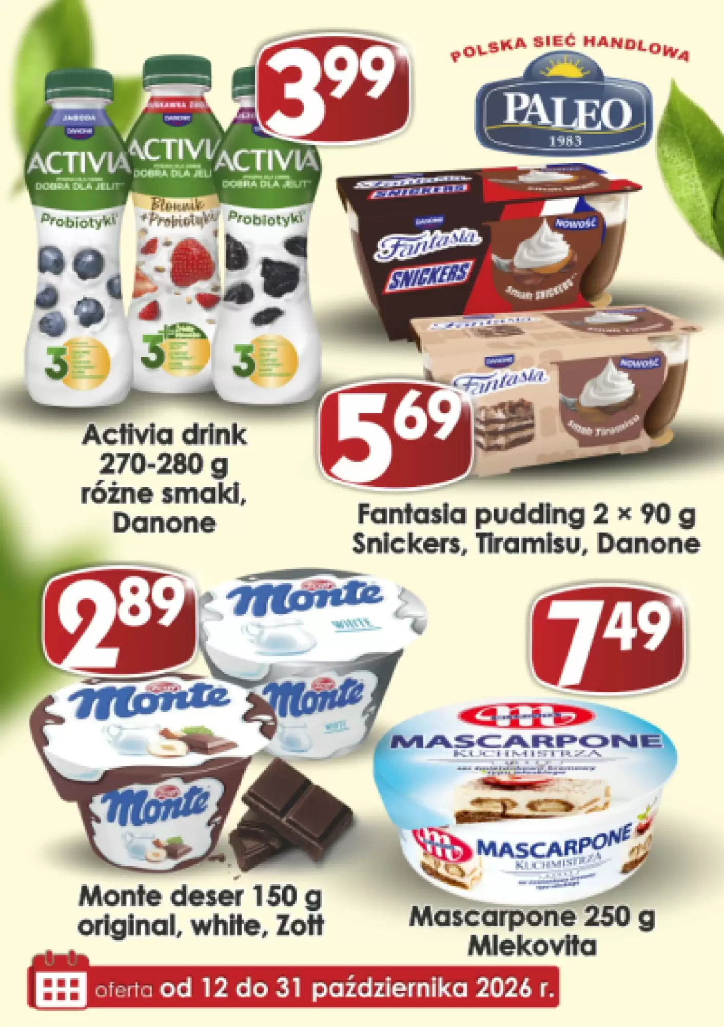Gazetka promocyjna Delikatesy Paleo ważna od 12.10.2026 - Strona 1.