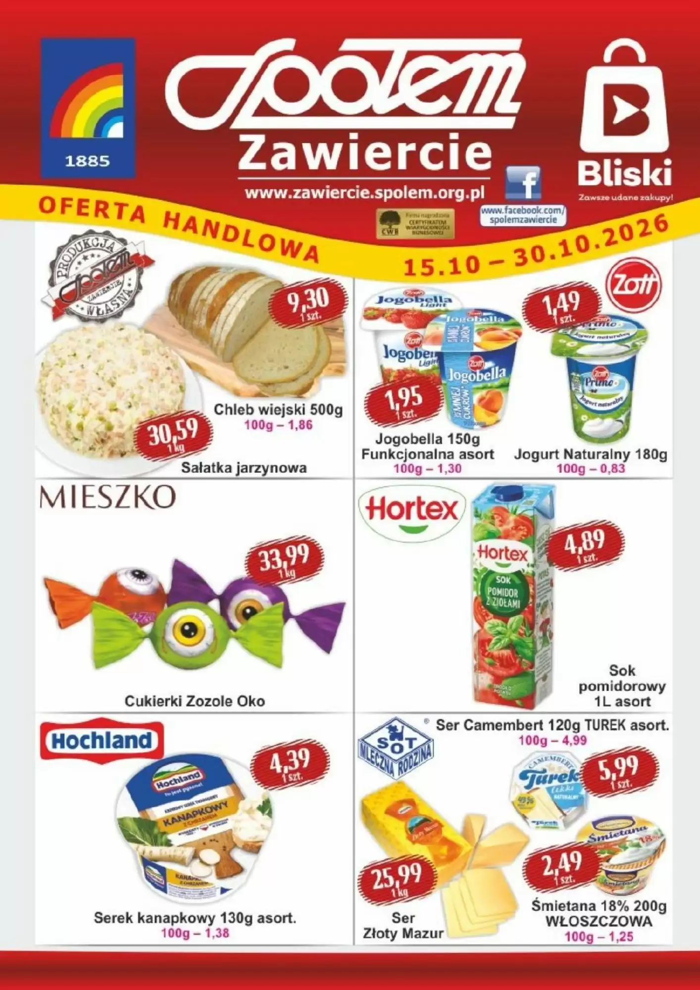 Gazetka promocyjna Społem  ważna od 15.10.2026 - Strona 1.