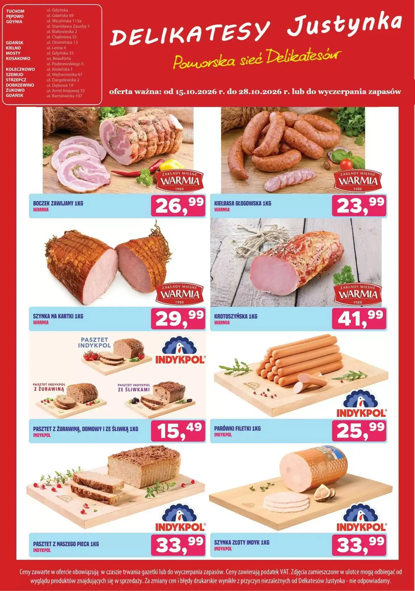 Gazetka promocyjna Delikatesy Justynka  ważna od 15.10.2026 - Strona 3.