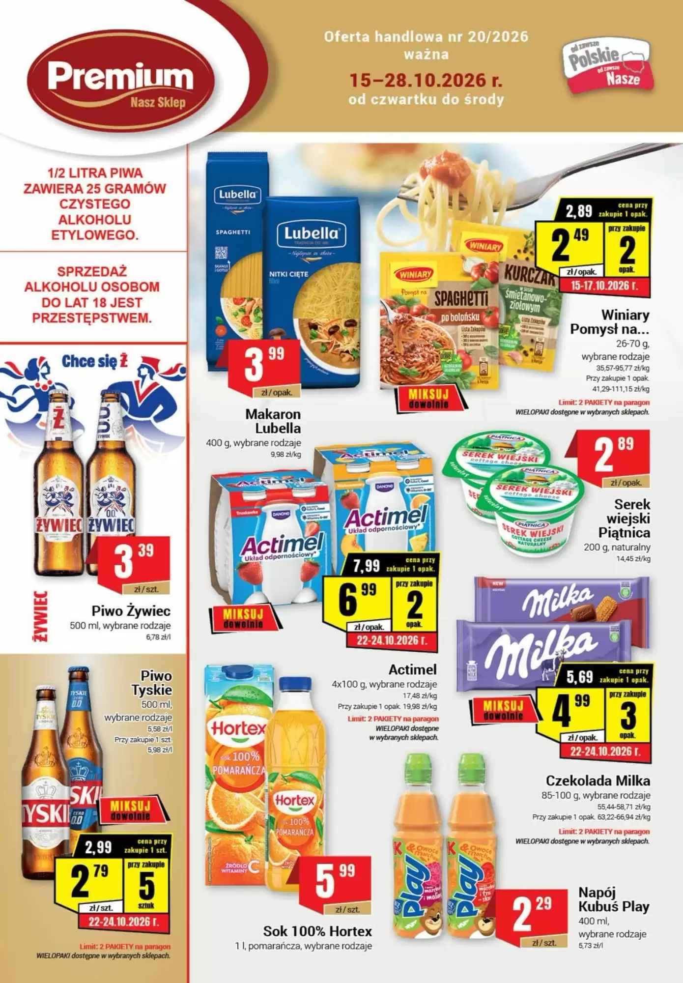 Gazetka promocyjna Premium Nasz Sklep  ważna od 15.10.2026 - Strona 1.