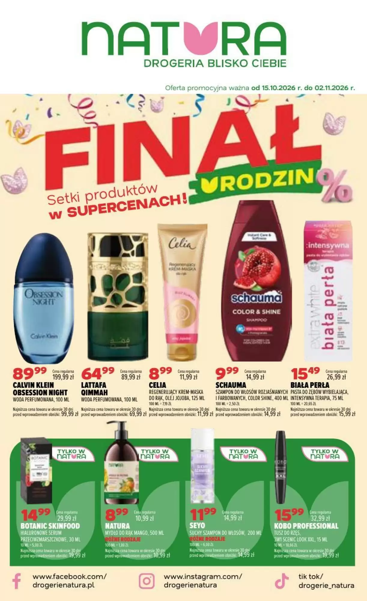 Gazetka promocyjna Drogerie Natura  ważna od 15.10.2026 - Strona 1.