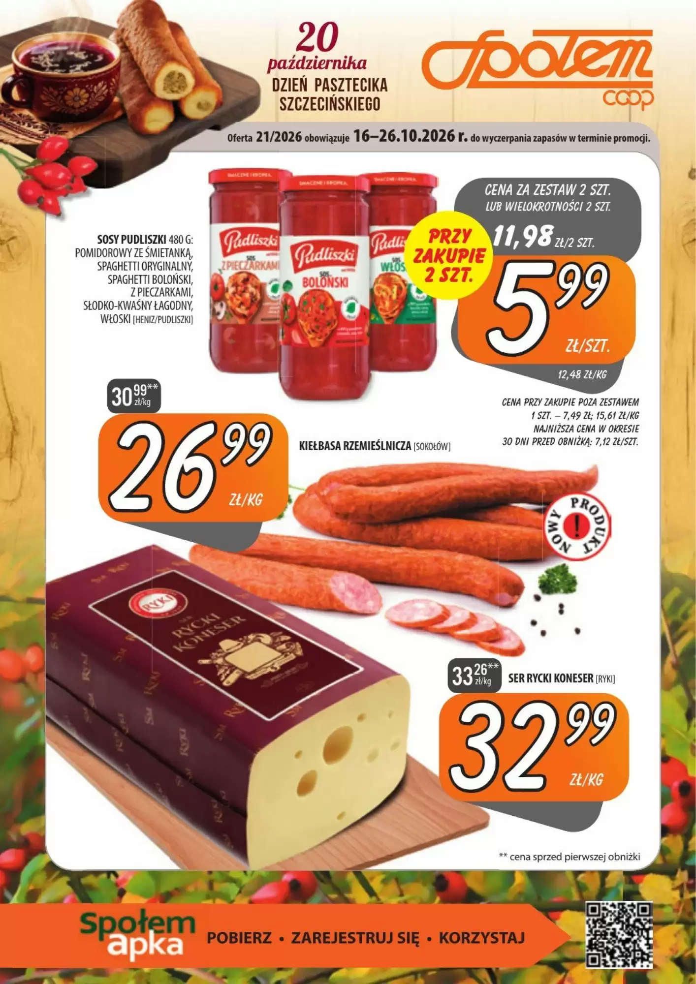 Gazetka promocyjna Społem  ważna od 16.10.2026 - Strona 1.