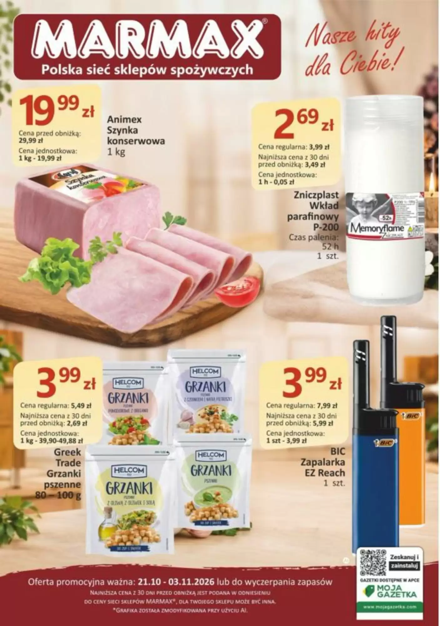 Gazetka promocyjna Marmax ważna od 21.10.2026 - Strona 1.