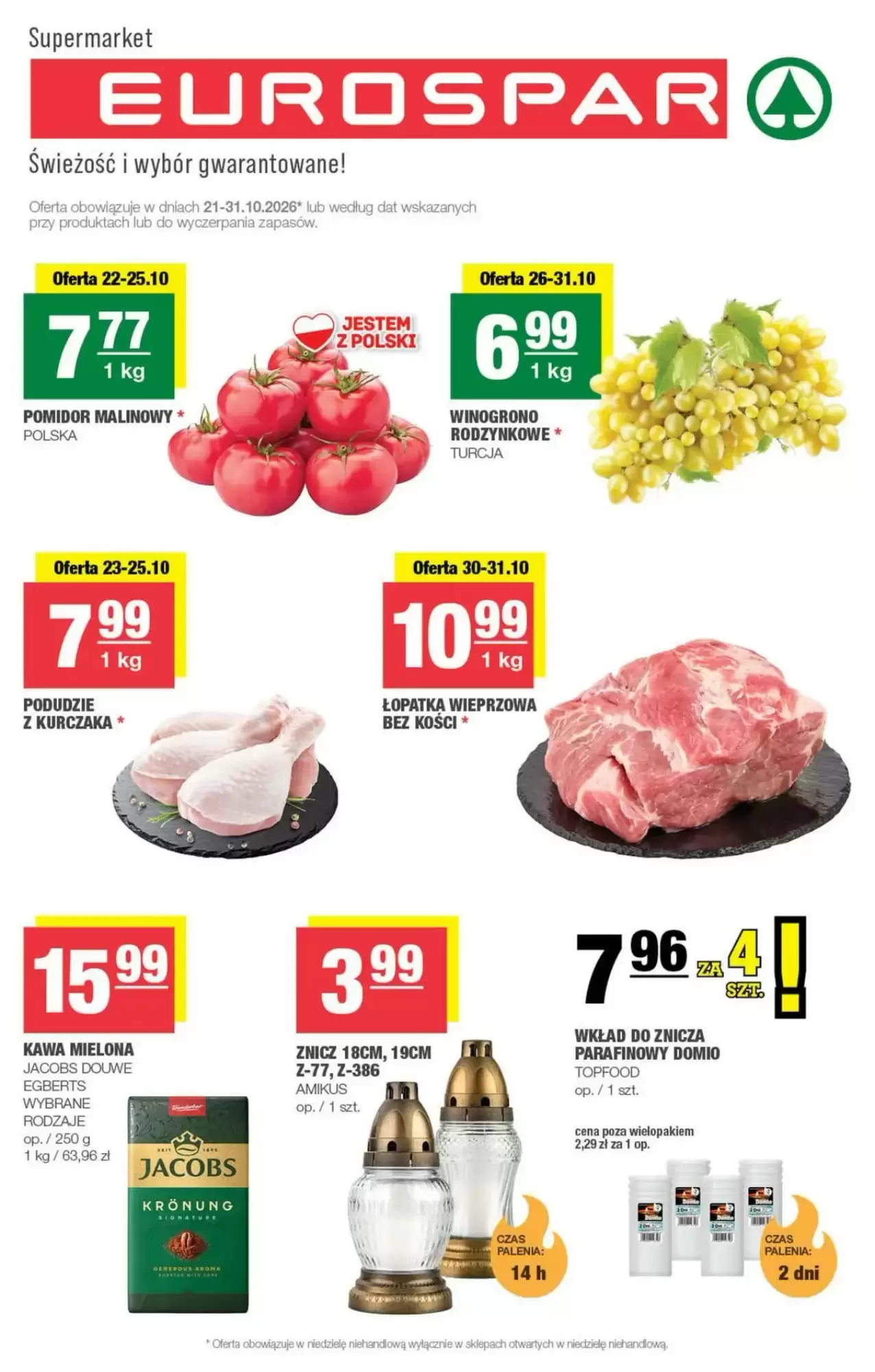 Gazetka promocyjna Eurospar ważna od 21.10.2026 - Strona 1.