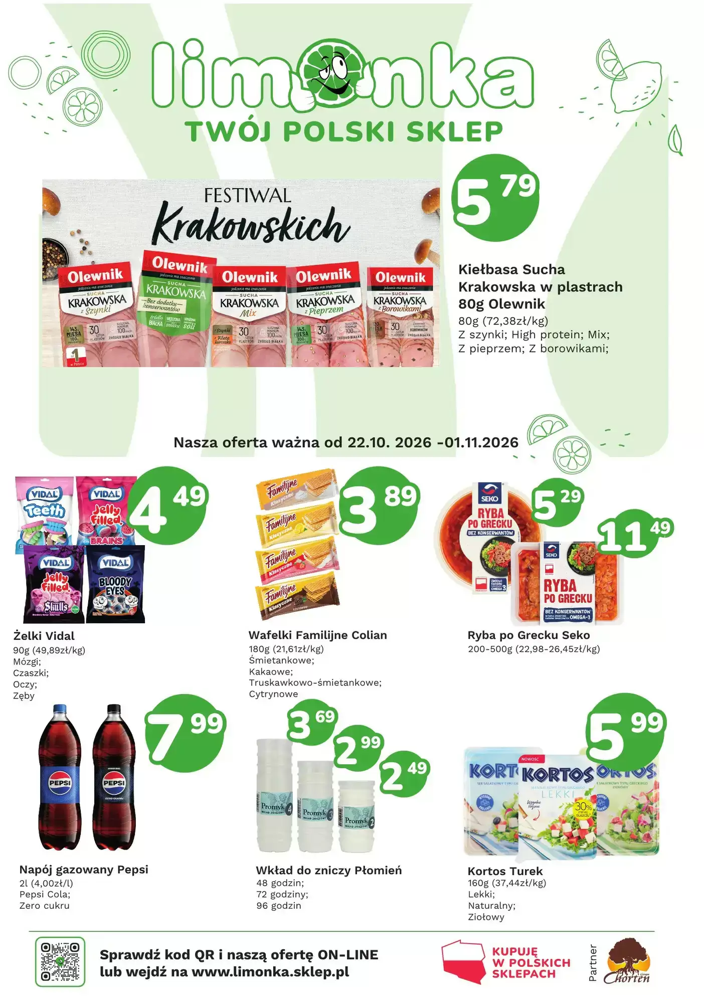 Gazetka promocyjna Limonka ważna od 22.10.2026 - Strona 1.