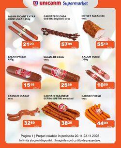 Catalogul cu oferte Unicarm valabil de la 20.11.2025