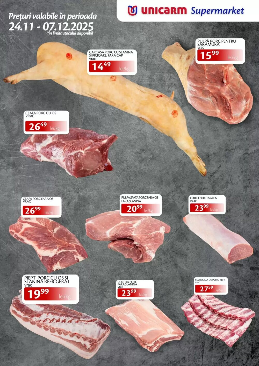 Catalogul cu oferte Unicarm valabil de la 24.11.2025 - Pagina 1.