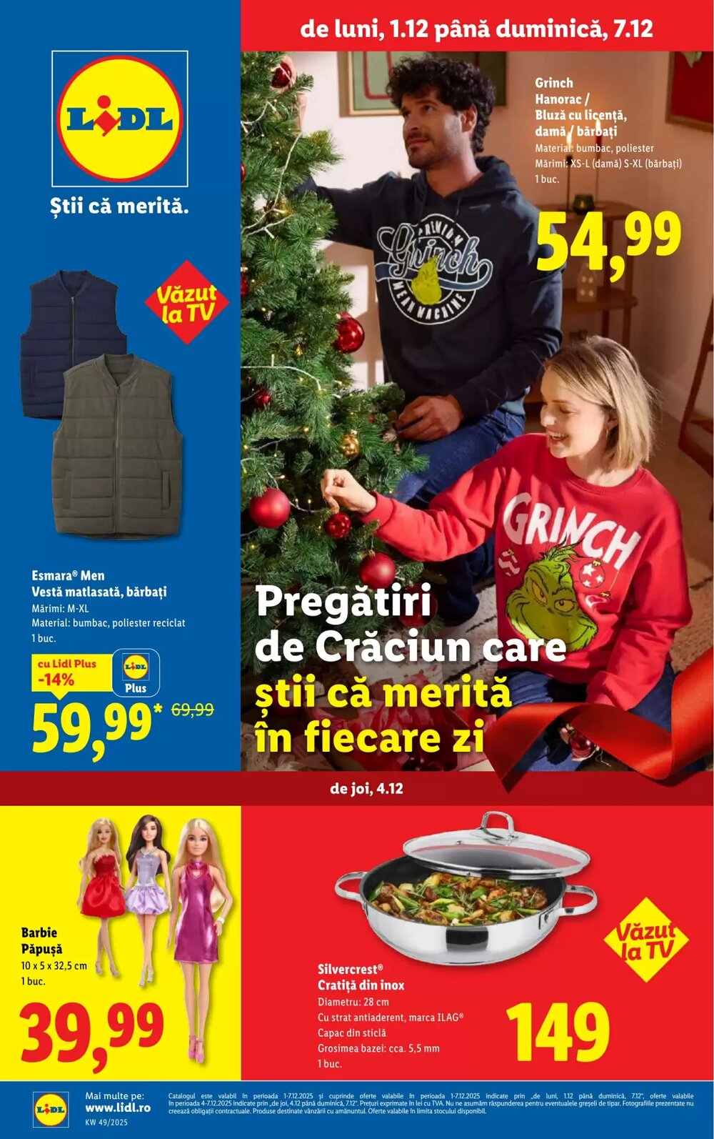 Catalogul cu oferte Lidl valabil de la 01.12.2025 - Pagina 1.