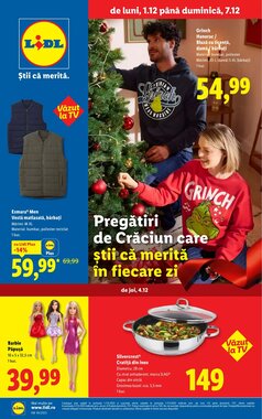 Catalogul cu oferte Lidl valabil de la 01.12.2025