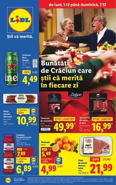 Catalogul cu oferte Lidl valabil de la 01.12.2025