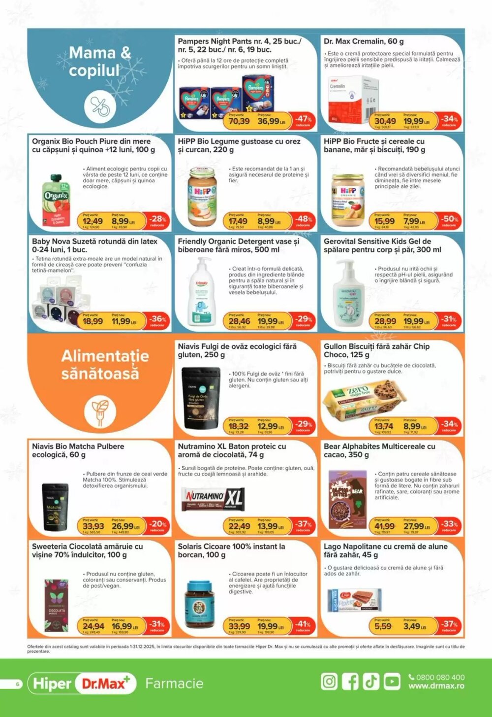 Catalogul cu oferte Dr.Max valabil de la 01.12.2025 - Pagina 6.