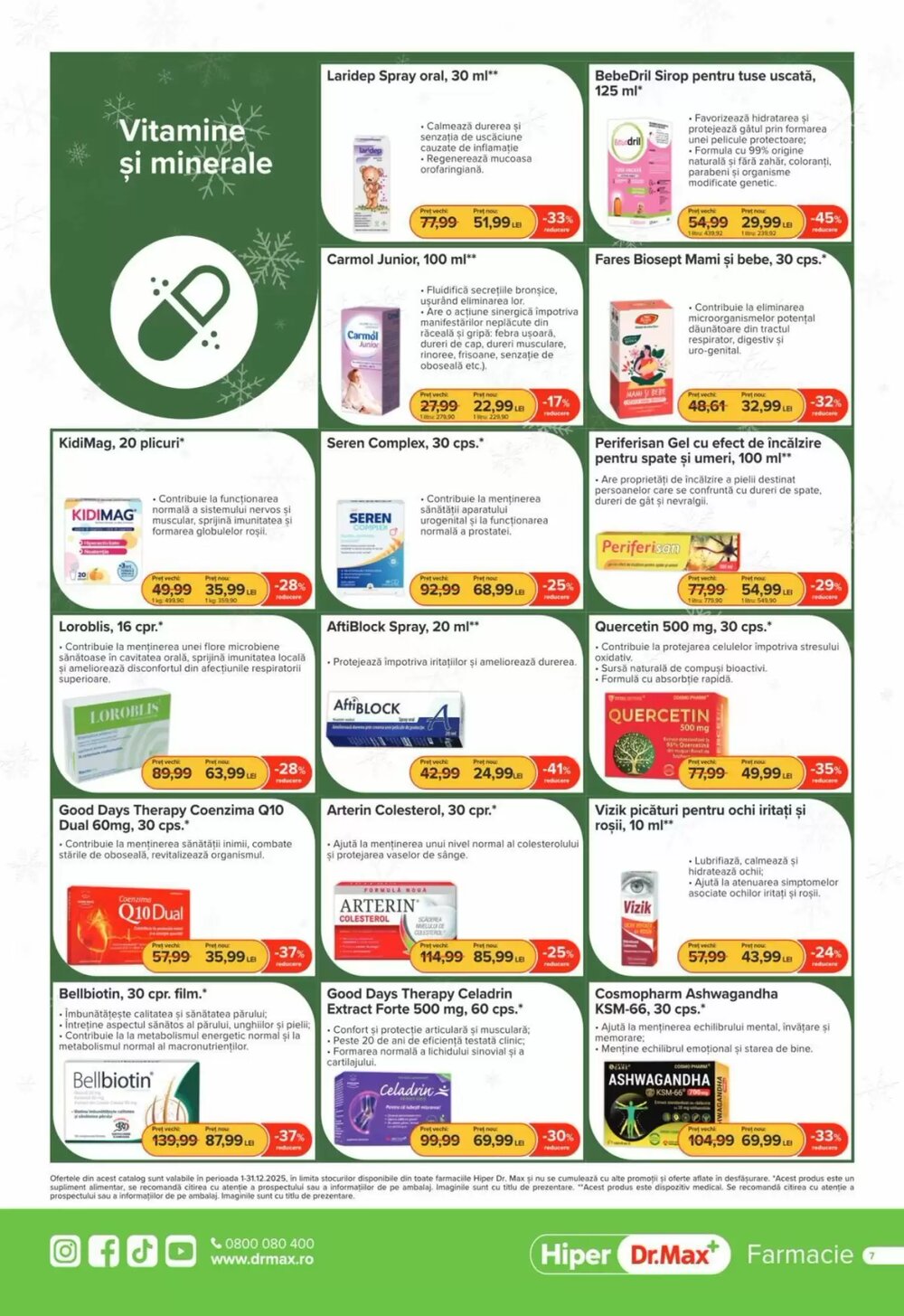 Catalogul cu oferte Dr.Max valabil de la 01.12.2025 - Pagina 7.