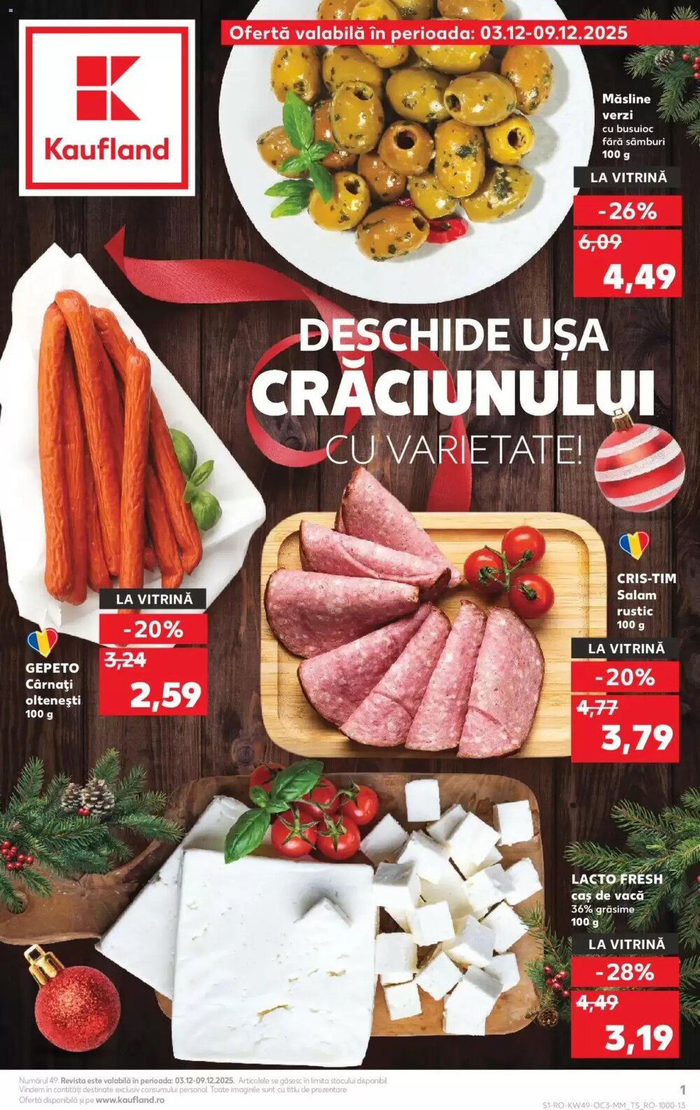 Catalogul cu oferte Kaufland valabil de la 03.12.2025 - Pagina 1.