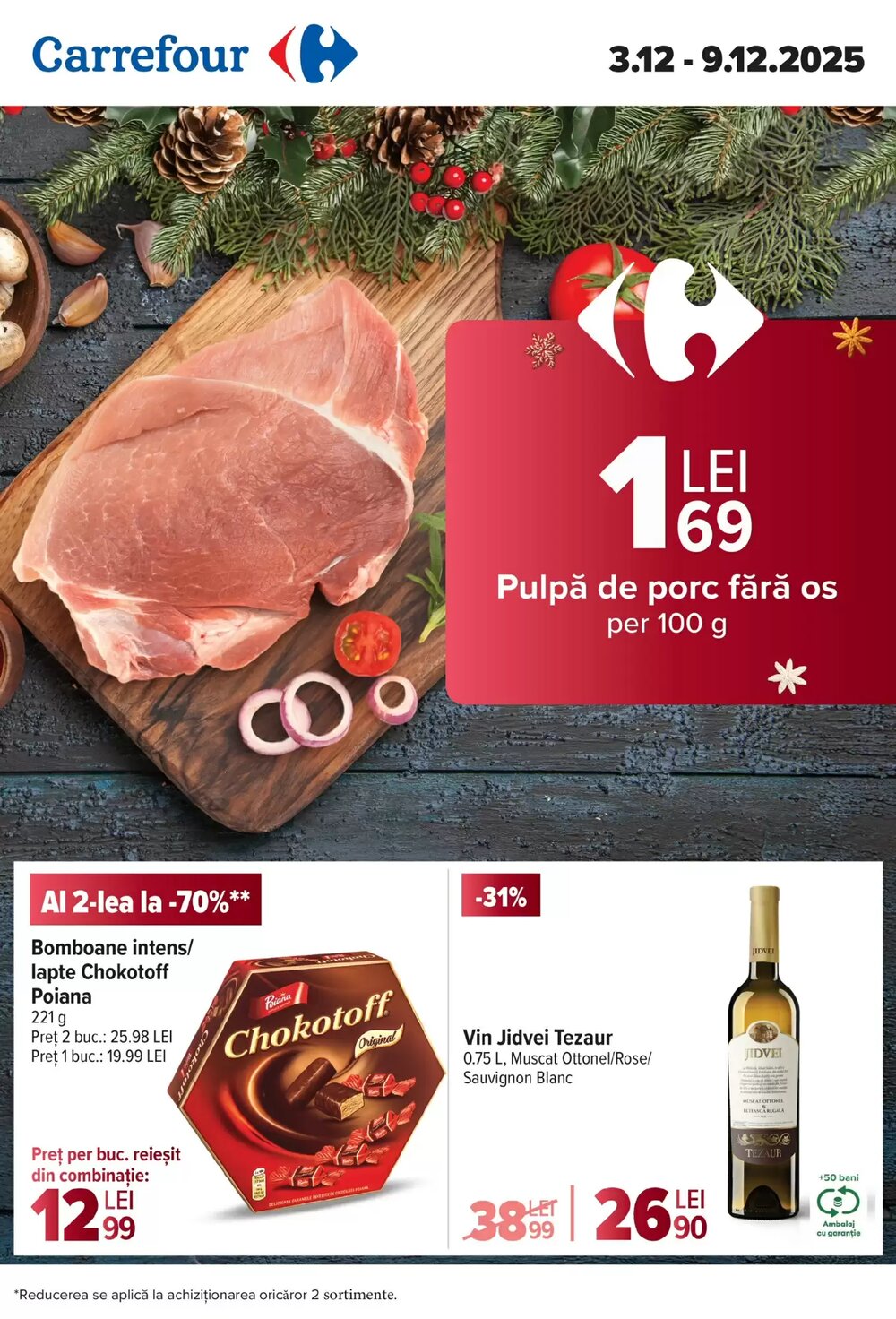 Catalogul cu oferte Carrefour valabil de la 03.12.2025 - Pagina 1.