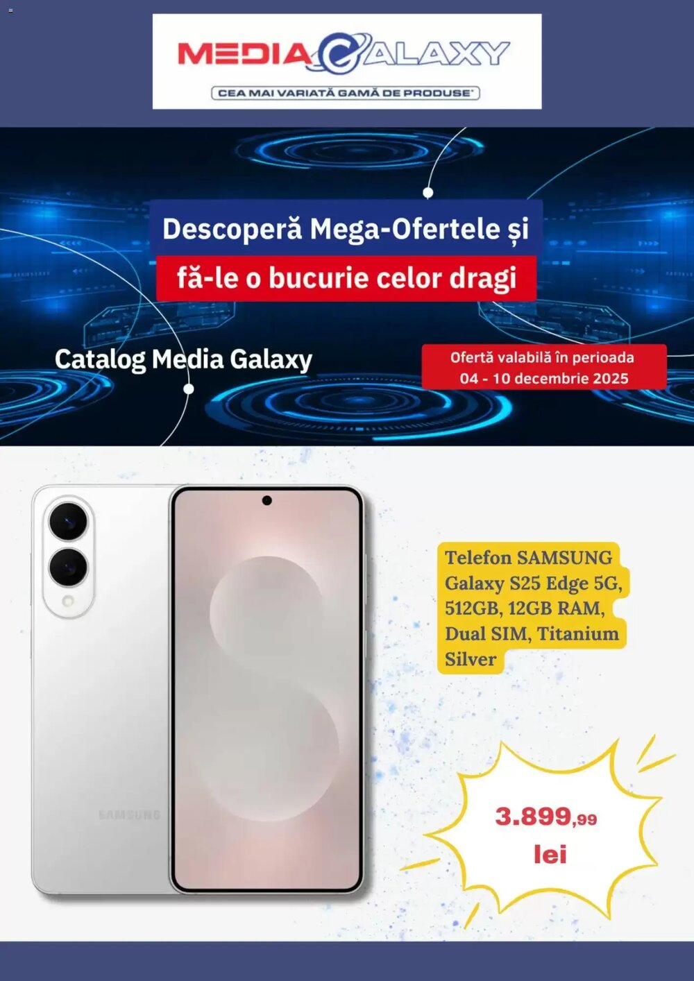 Catalogul cu oferte Media Galaxy valabil de la 03.12.2025 - Pagina 1.