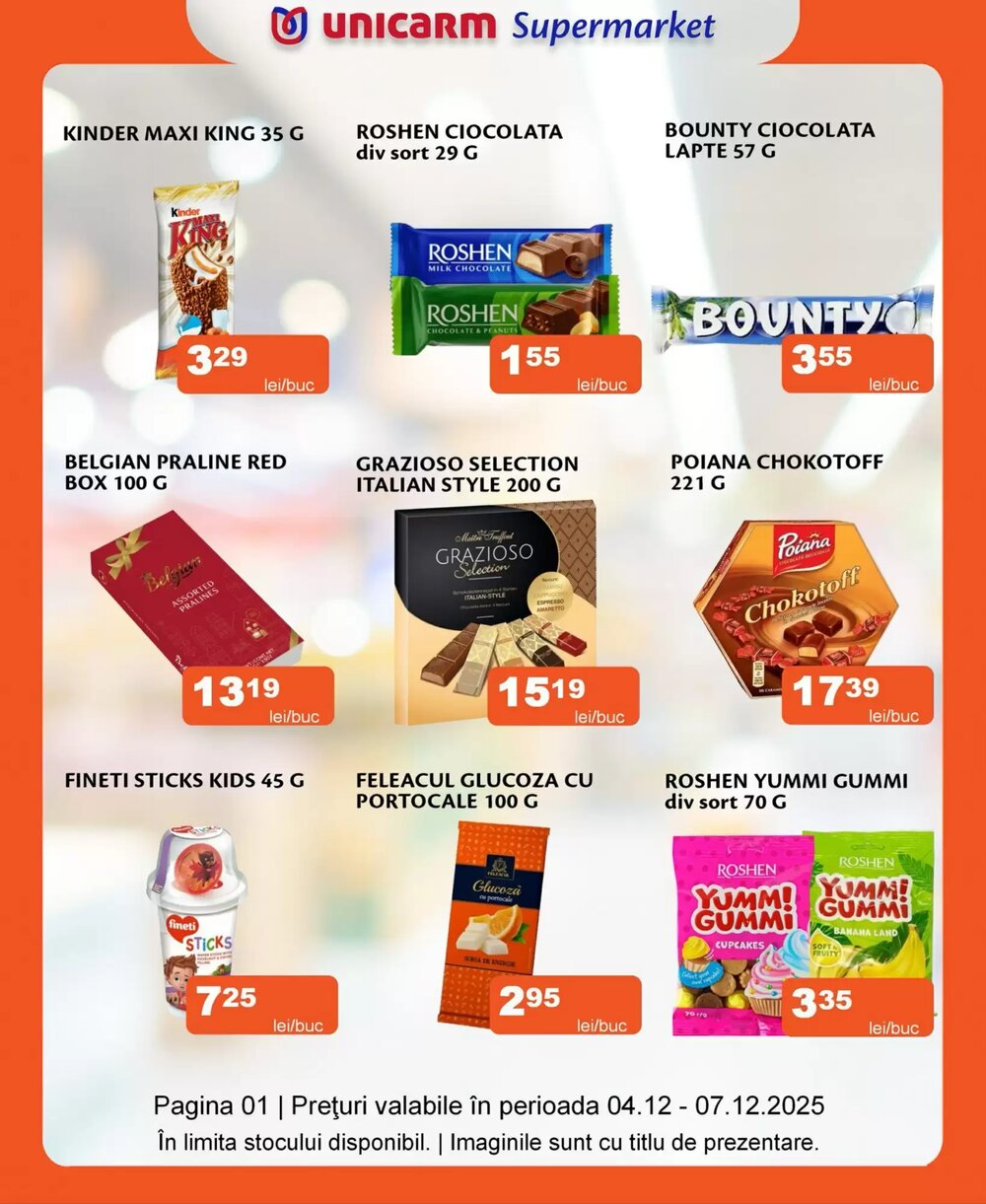 Catalogul cu oferte Unicarm valabil de la 04.12.2025 - Pagina 1.