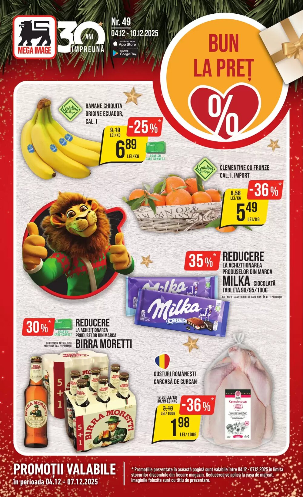 Catalogul cu oferte Mega Image valabil de la 04.12.2025 - Pagina 1.
