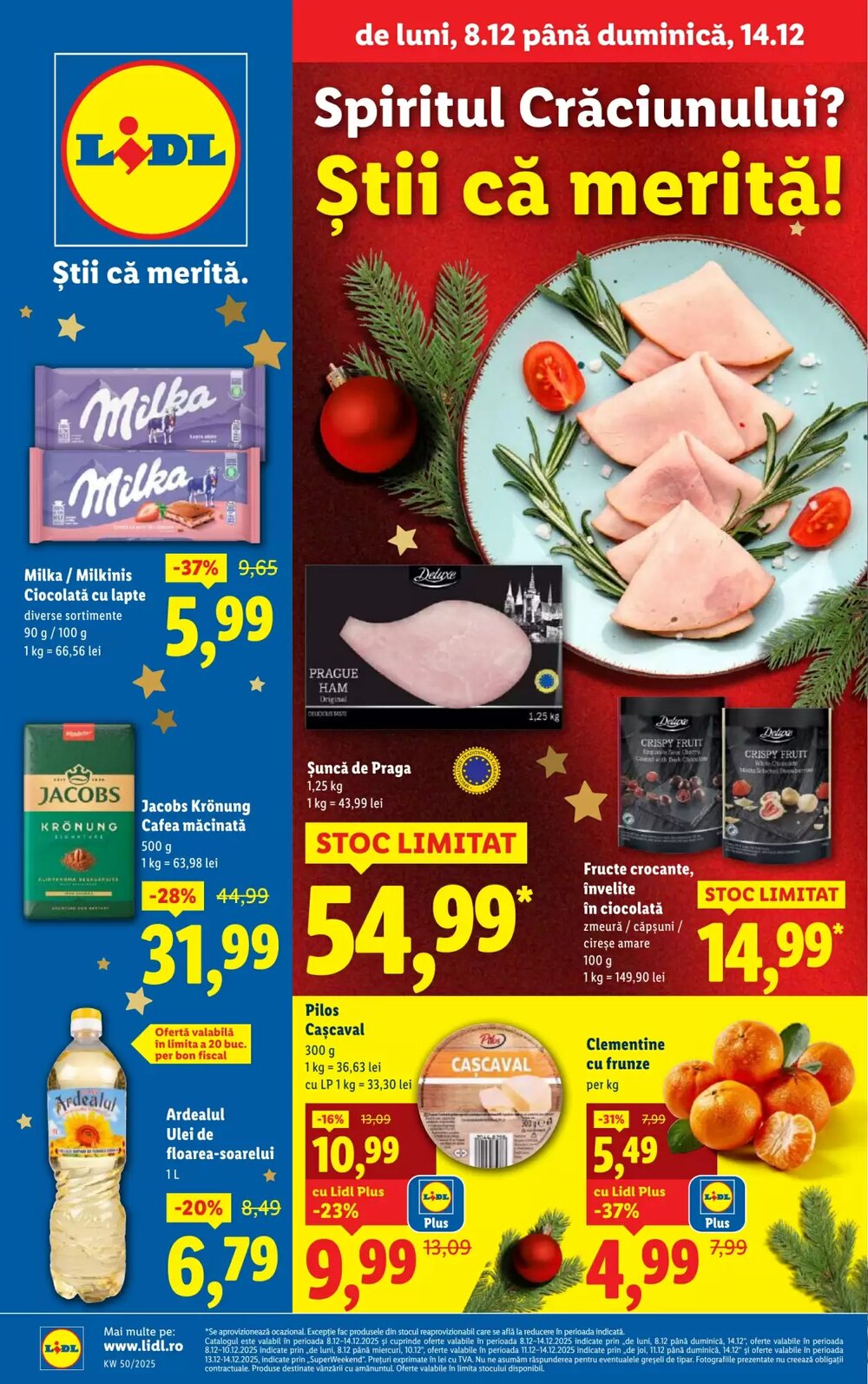 Catalogul cu oferte Lidl valabil de la 08.12.2025 - Pagina 1.
