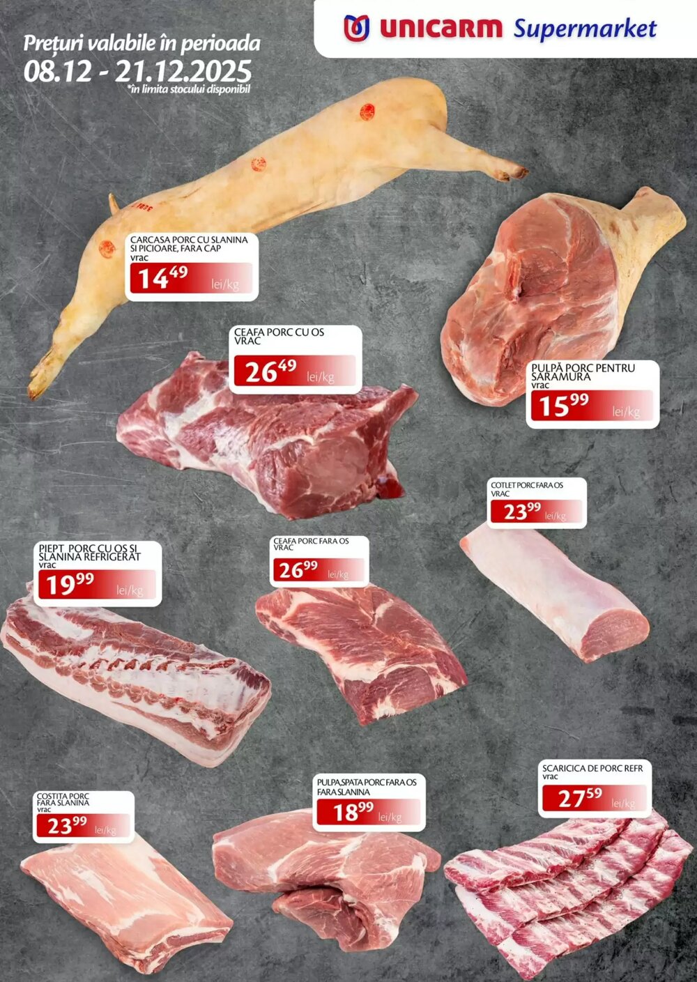 Catalogul cu oferte Unicarm valabil de la 08.12.2025 - Pagina 1.