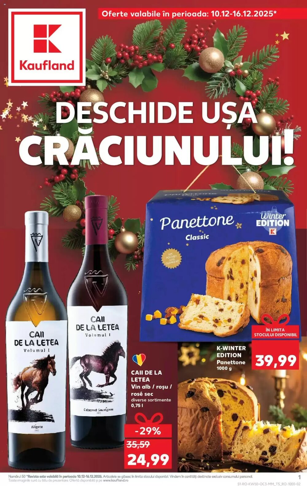 Catalogul cu oferte Kaufland valabil de la 10.12.2025 - Pagina 1.
