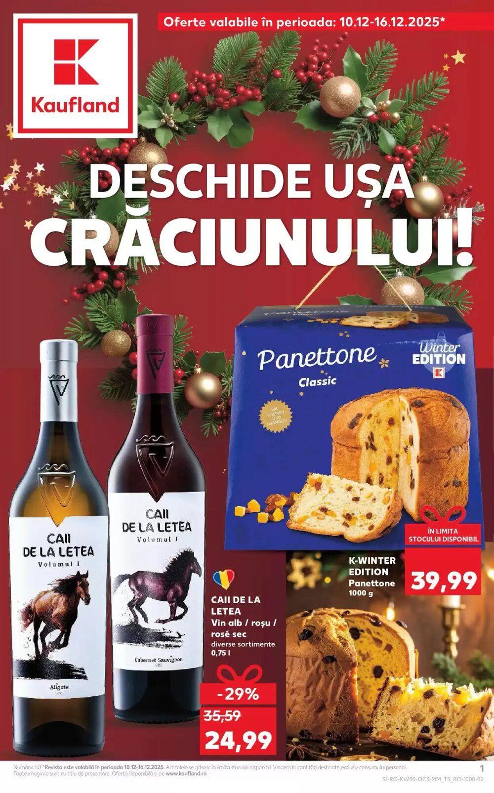 Catalogul cu oferte Kaufland valabil de la 10.12.2025 - Pagina 1.