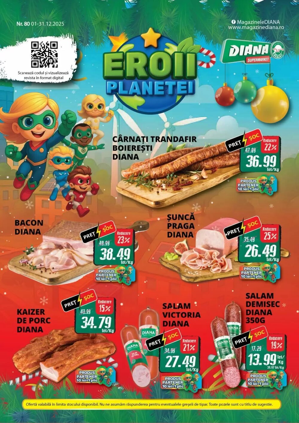 Catalogul cu oferte Diana Supermarket valabil de la 10.12.2025 - Pagina 1.
