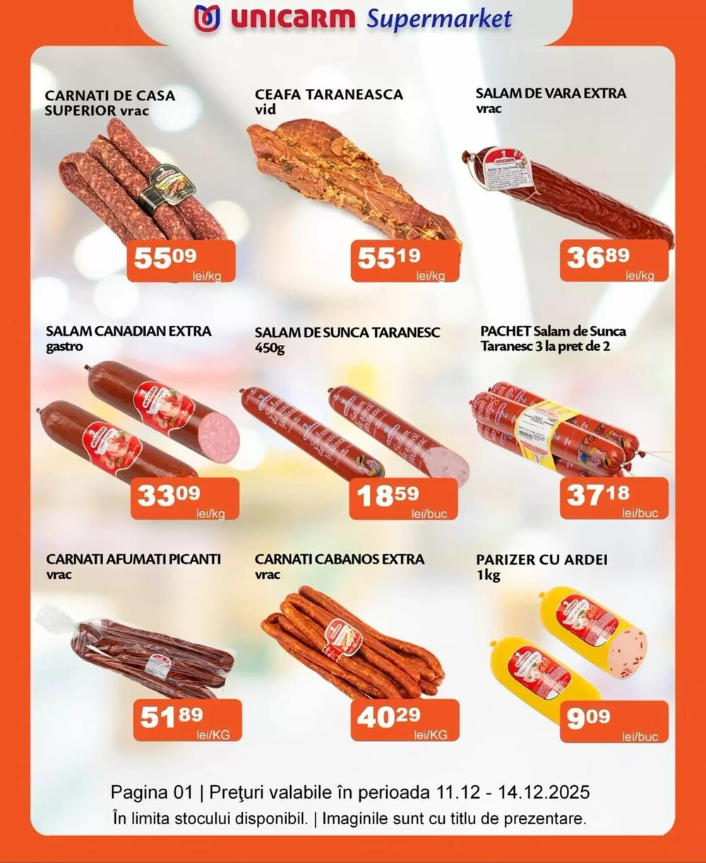 Catalogul cu oferte Unicarm valabil de la 11.12.2025 - Pagina 1.