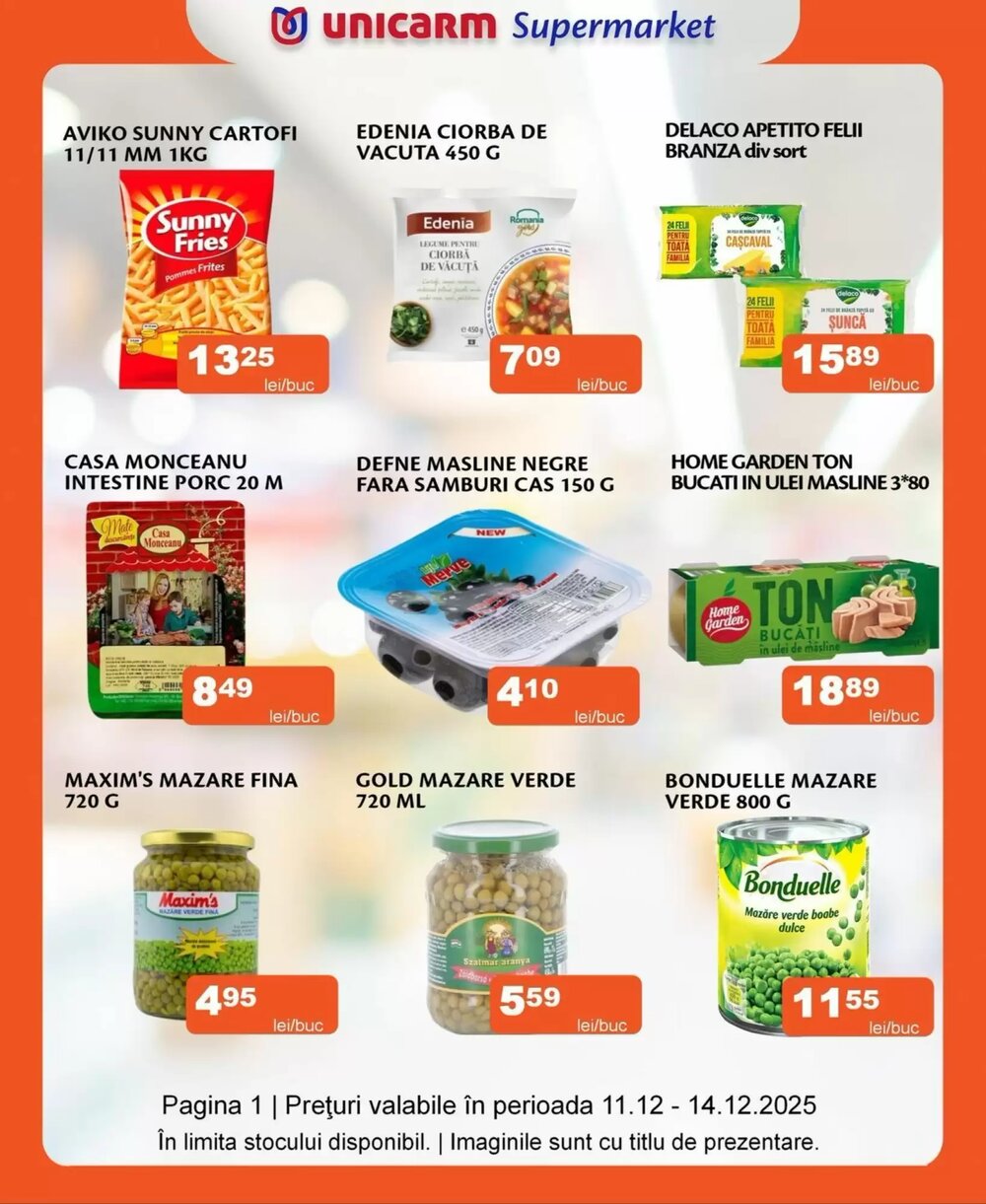 Catalogul cu oferte Unicarm valabil de la 11.12.2025 - Pagina 1.