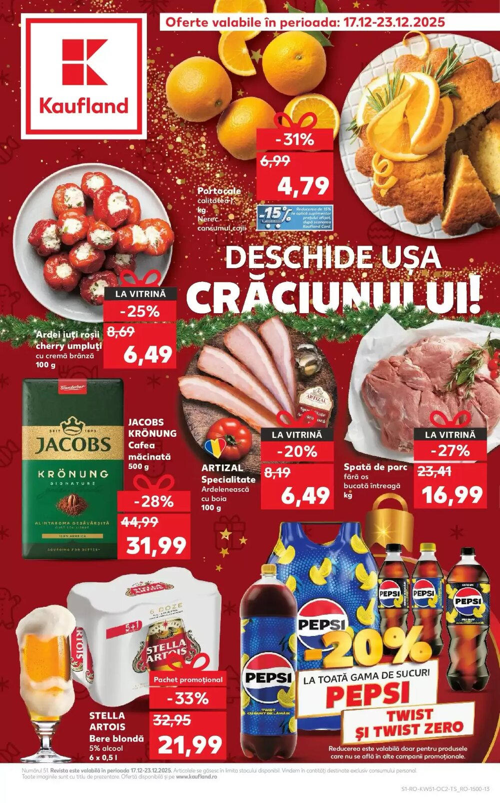 Catalogul cu oferte Kaufland valabil de la 17.12.2025 - Pagina 1.