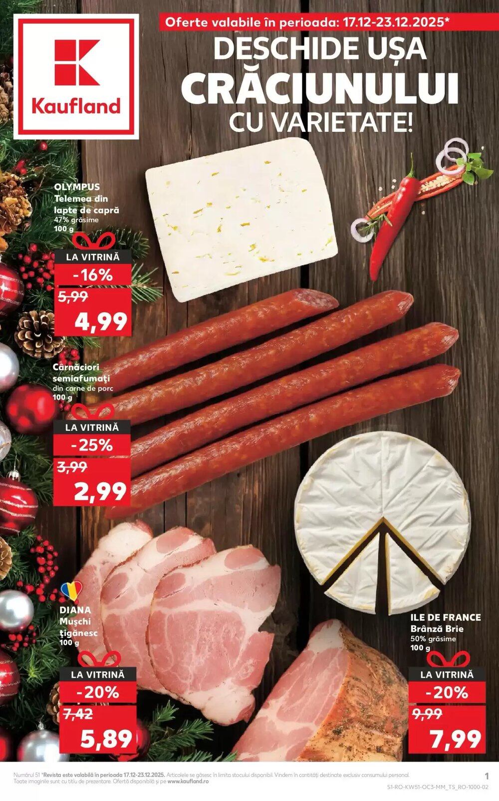 Catalogul cu oferte Kaufland valabil de la 17.12.2025 - Pagina 1.